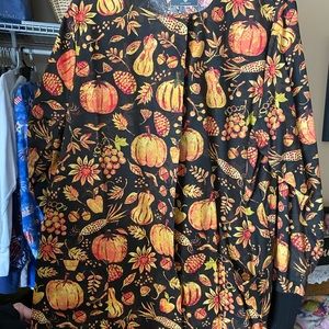 Butter soft scrub jacket fall squash & gourds